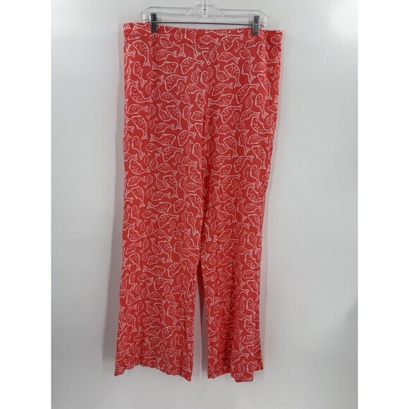 Vineyard Vines Fish Catch Of The Day Pants Mai Tai Tropical Rayon 37W" X 32L" - Picture 4 of 10